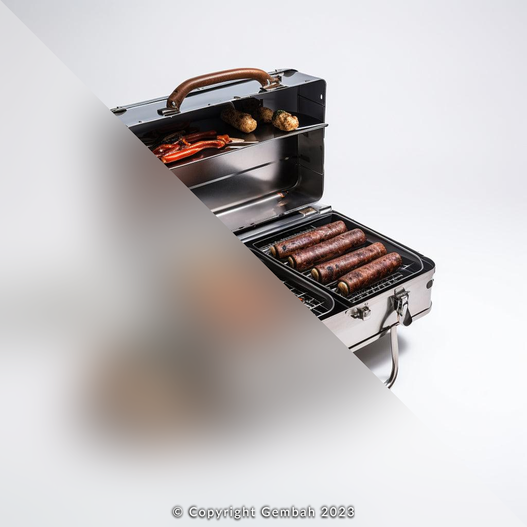 Portable Suitcase BBQ Grill Gembah Marketplace