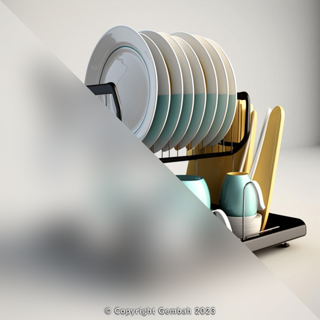 2-Tier Dish Drying Rack – Gembah Marketplace